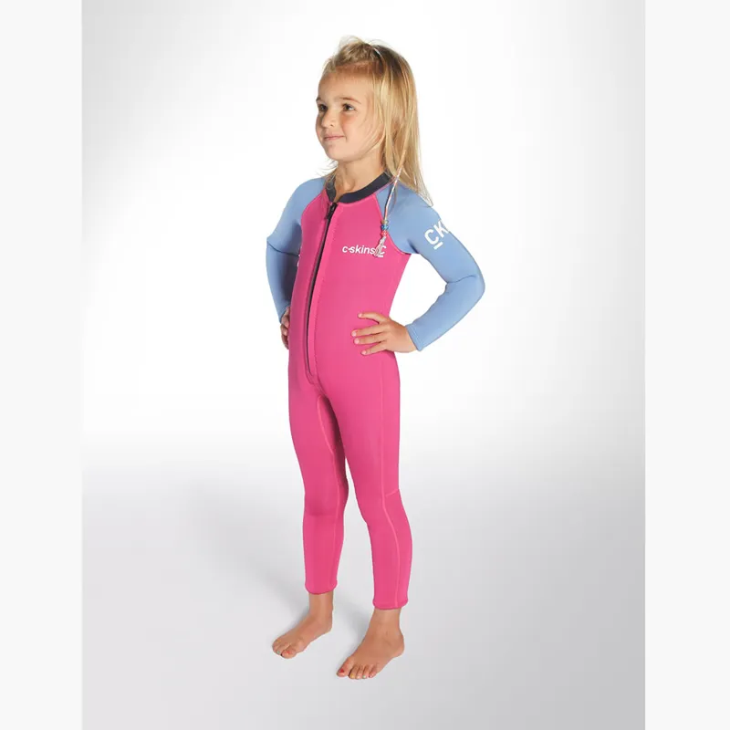 C-Skins C-Kid Baby Steamer Wetsuit Magenta/Powder Blue-2